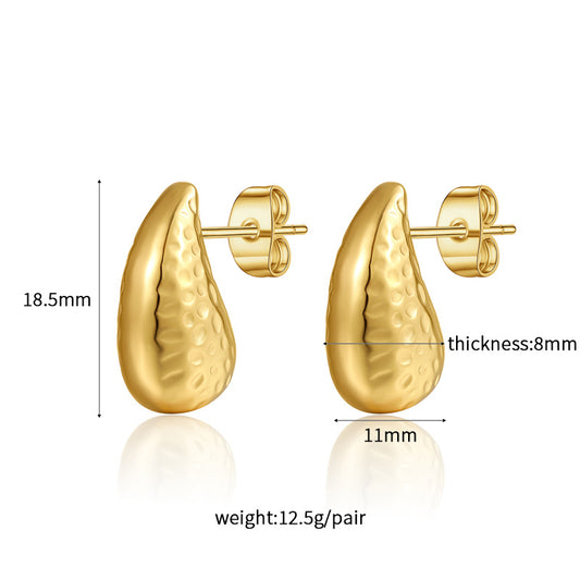Glossy Irregular Drop Earrings