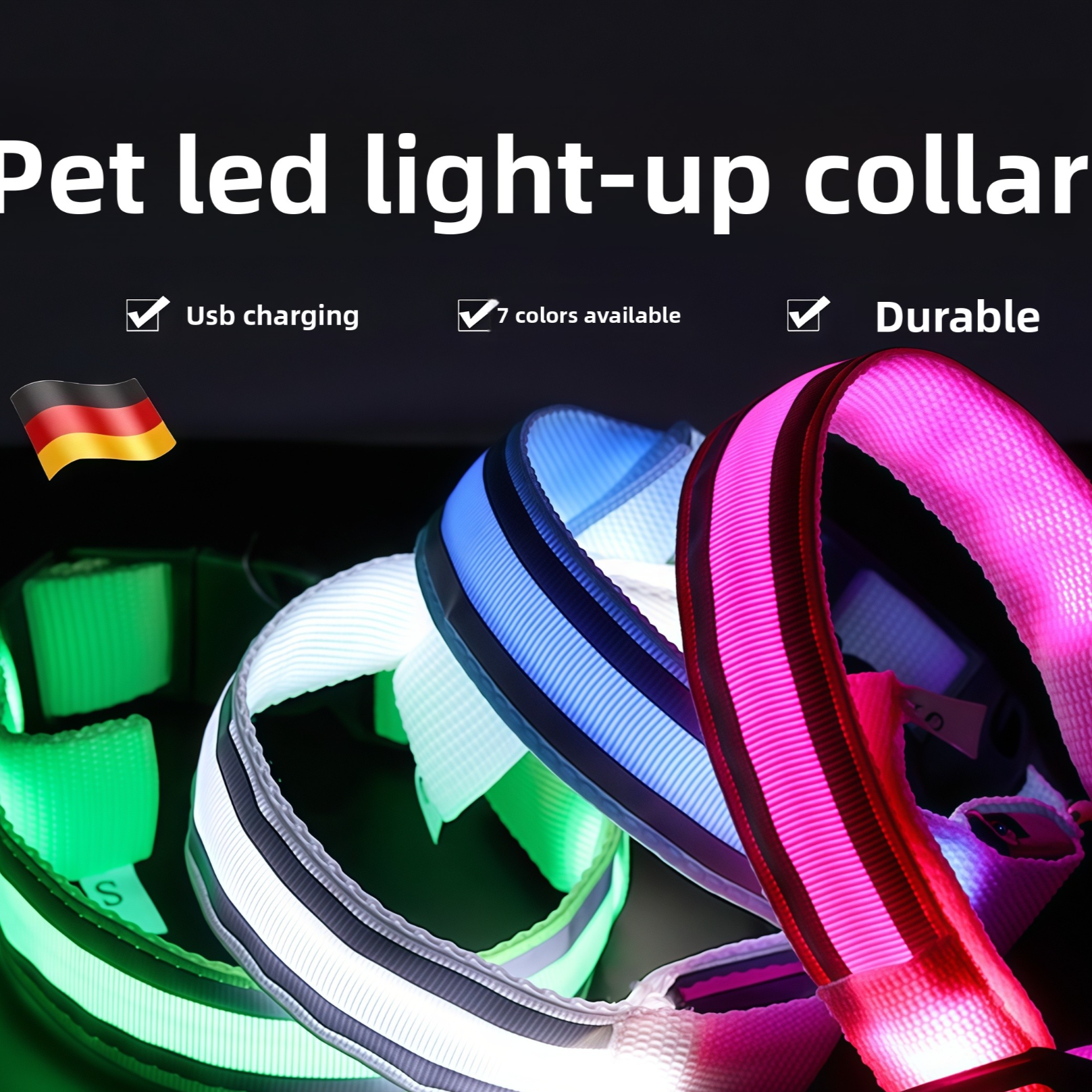 Glow-in-the-Dark Dog Collar