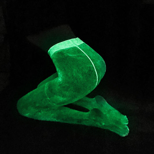 Glow-in-the-Dark Fishnet Bodysuit and Stockings