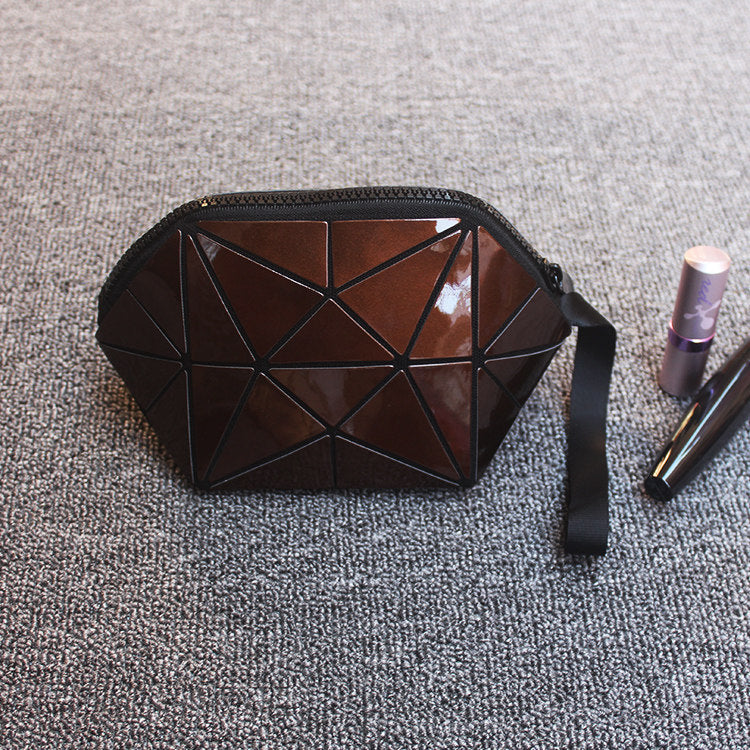 Glow-in-the-dark geometric diamond pattern bag