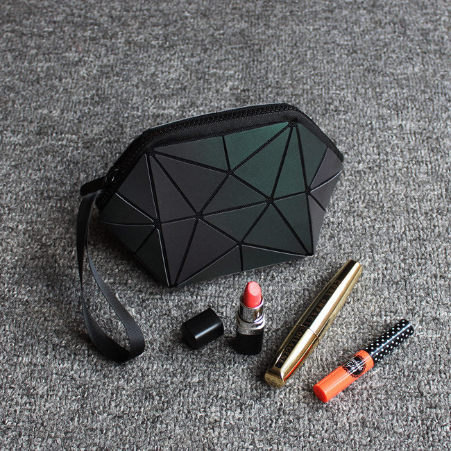 Glow-in-the-dark geometric diamond pattern bag