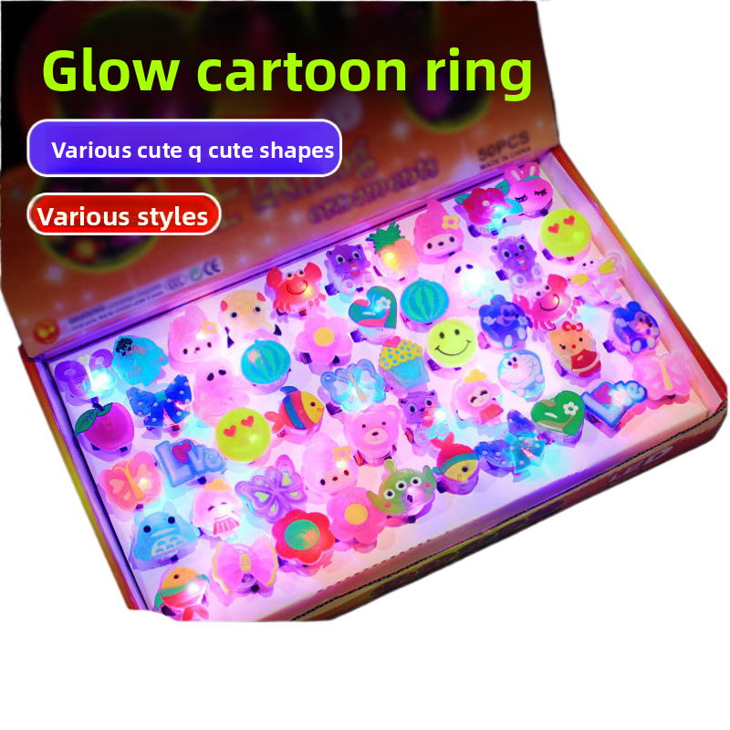 Glow in the Dark LED Party Rings for Kids and Adults