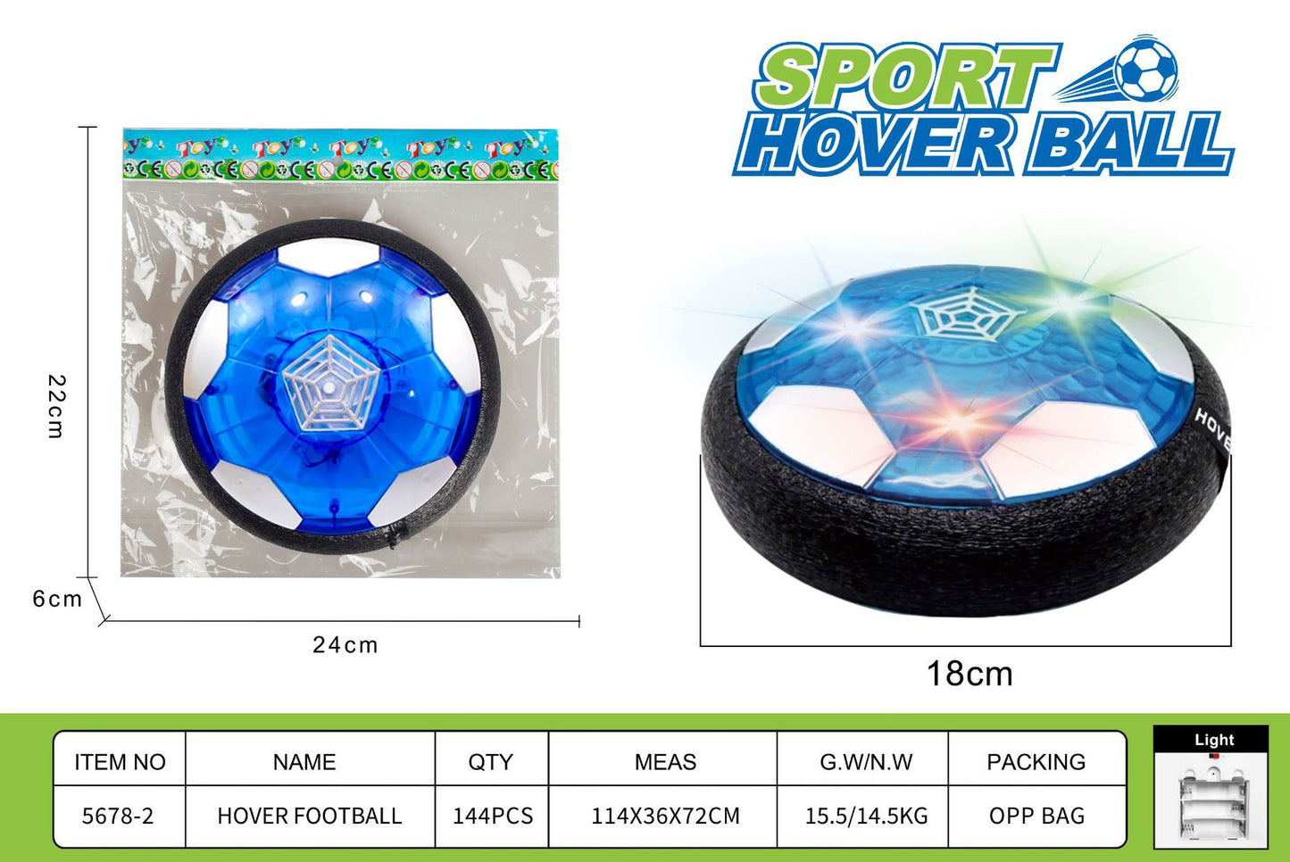 Glow-in-the-Dark Soccer Ball Toy