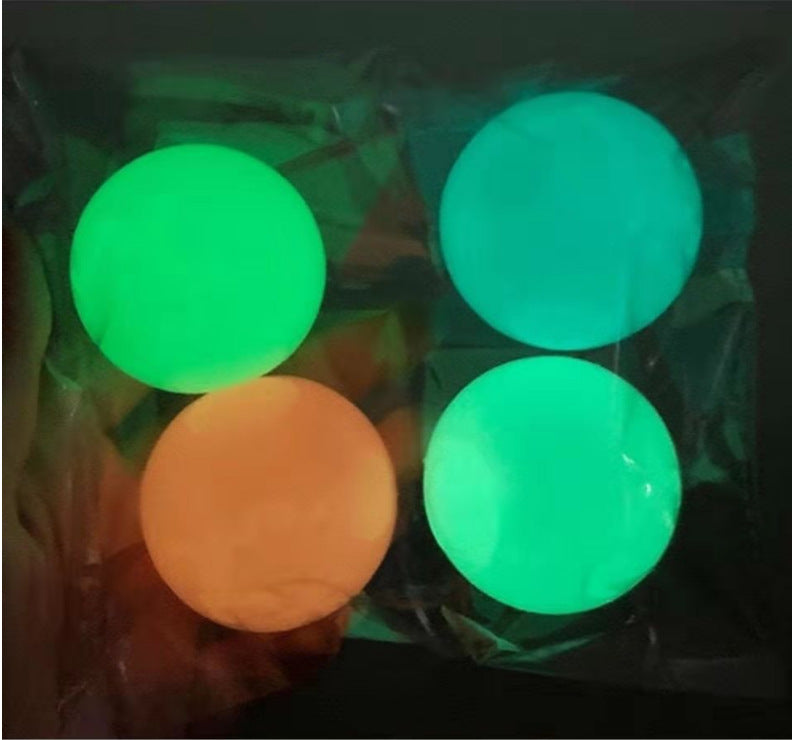 Glow in the Dark Sticky Ball Stress Relief Toy for Kids