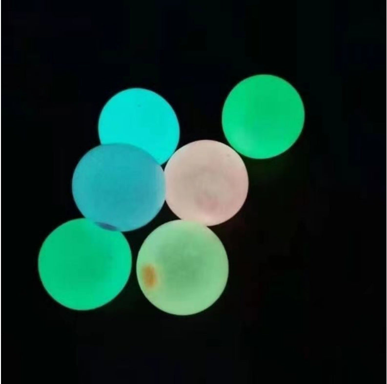 Glow in the Dark Sticky Ball Stress Relief Toy for Kids