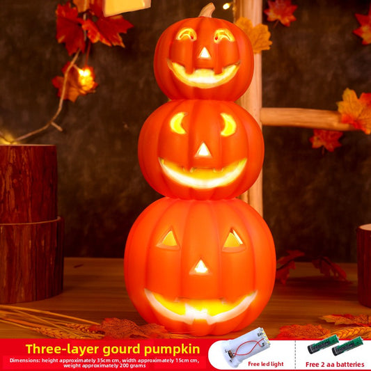 Glowing Halloween Pumpkin Lantern for Decoration