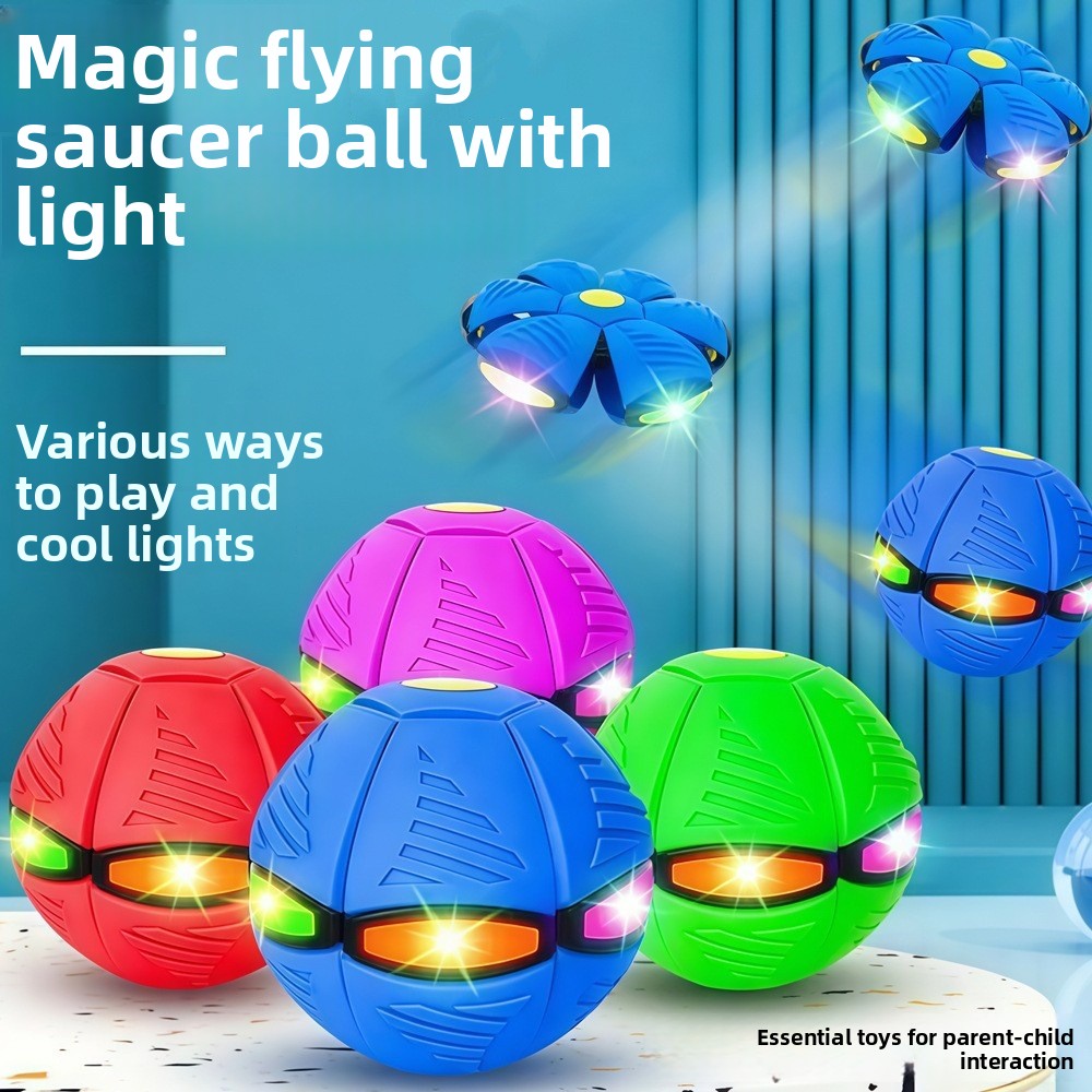 Glowing Transformable UFO Bouncy Ball