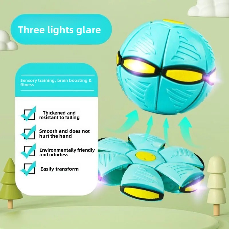 Glowing Transformable UFO Bouncy Ball