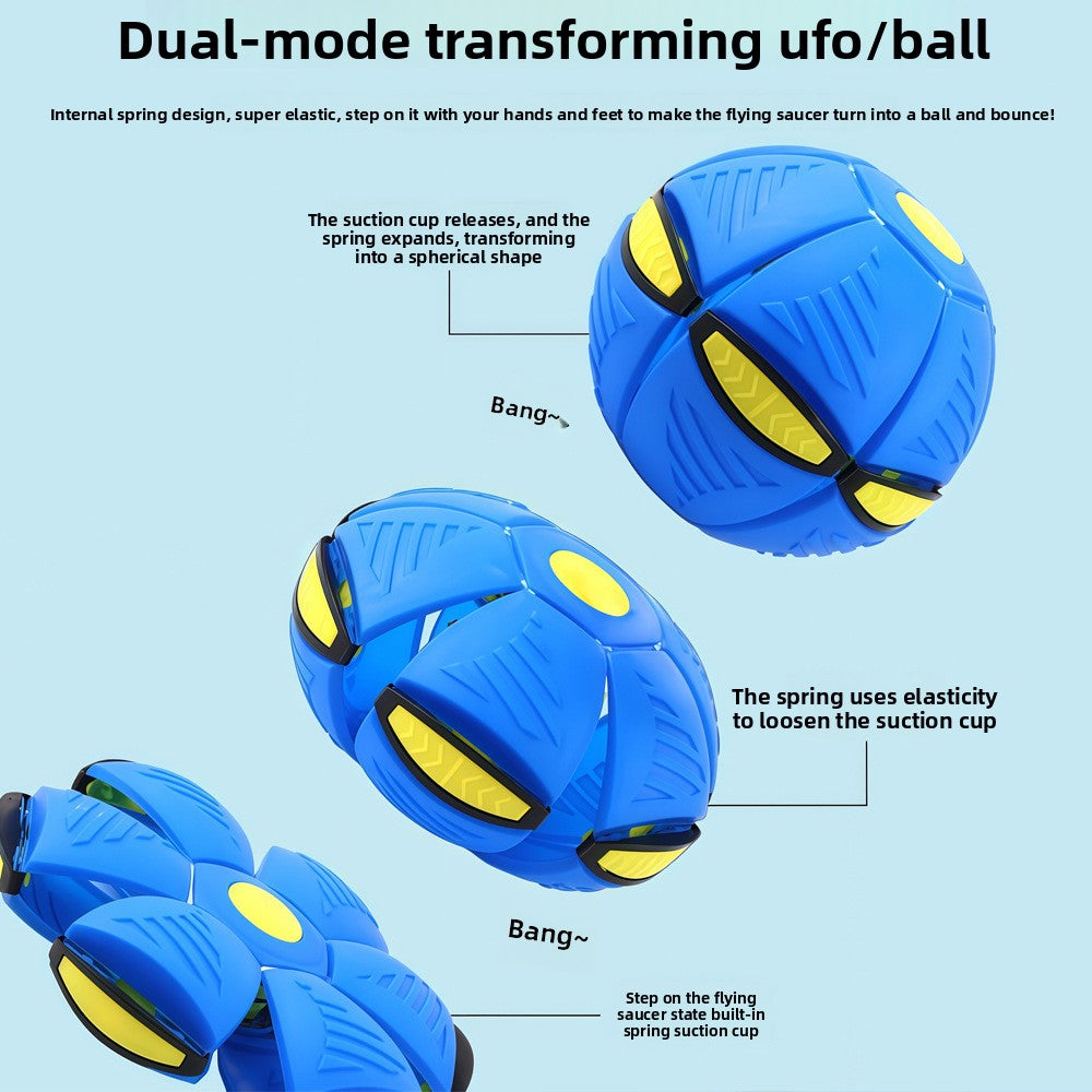 Glowing Transformable UFO Bouncy Ball