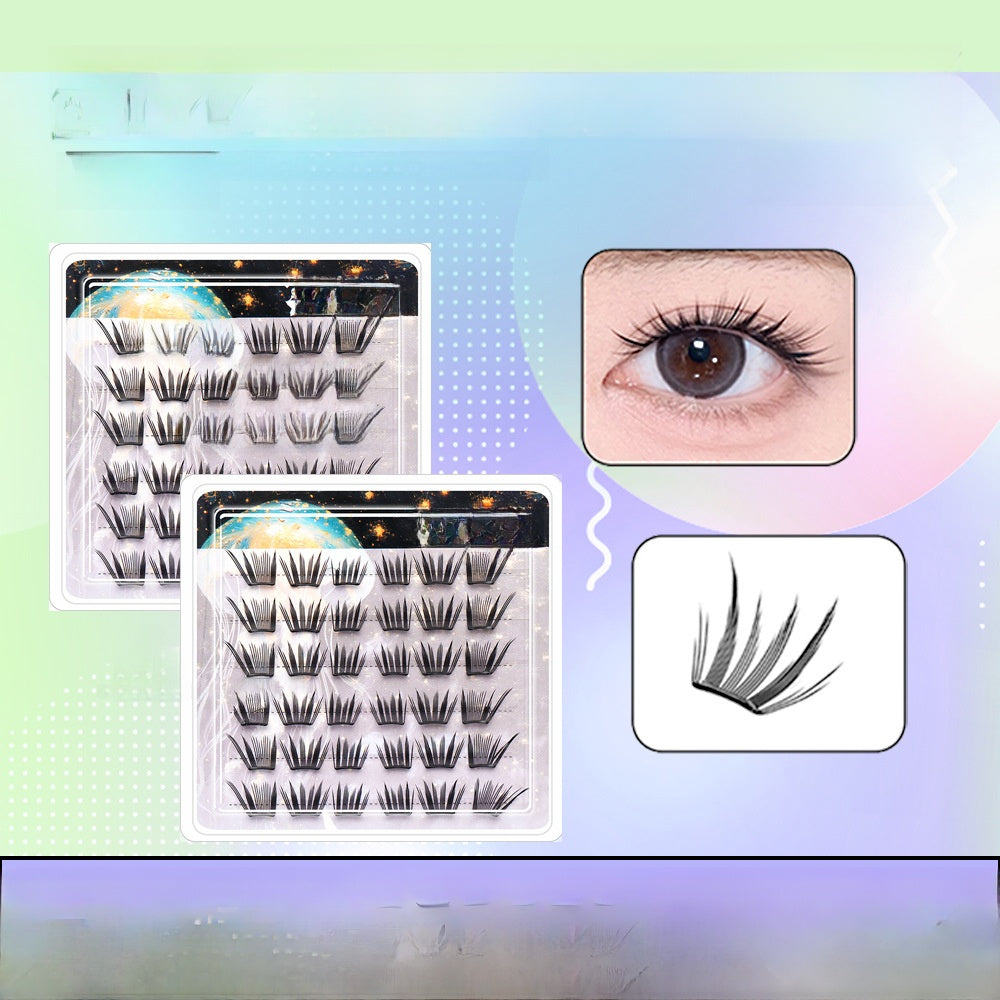 Glue-Free Double-Pointed False Eyelashes
