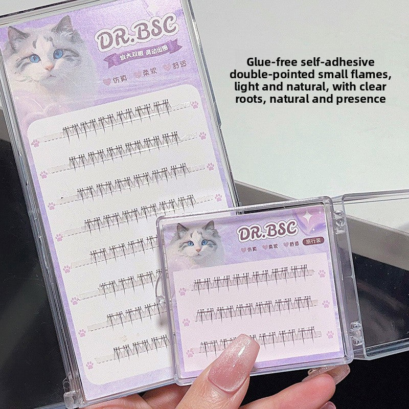 Glue-free false eyelashes