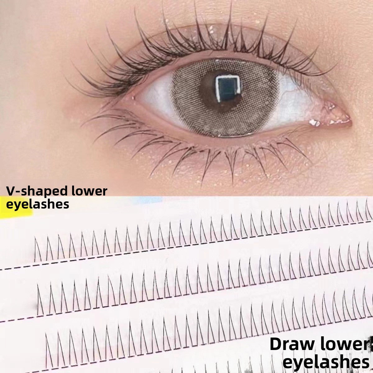 Glue-free false eyelashes