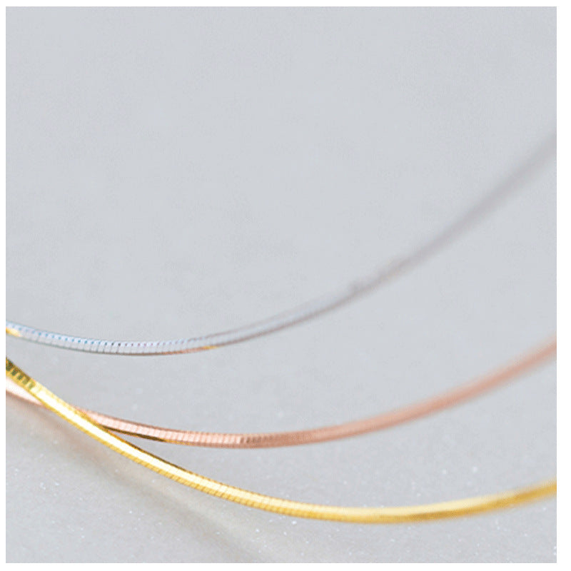 Gold and silver clavicle chains