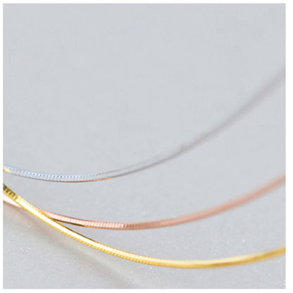 Gold and silver clavicle chains