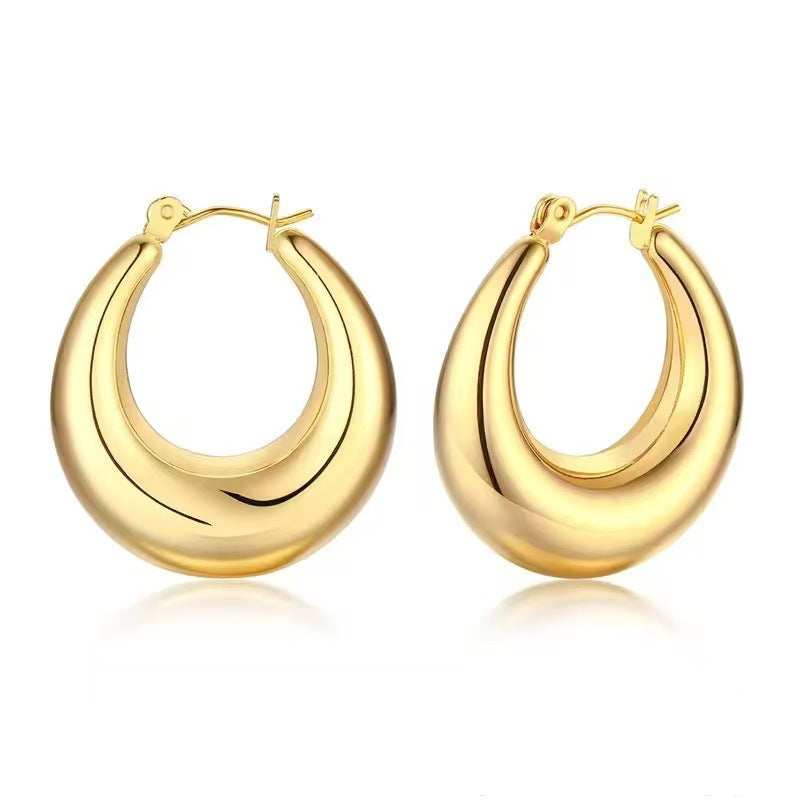 gold earrings