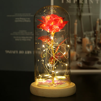 Gold Foil Flower Glass Cover Gift Box