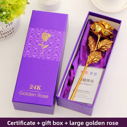 gold foil rose