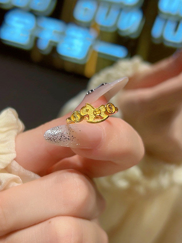 Gold Horse Ring