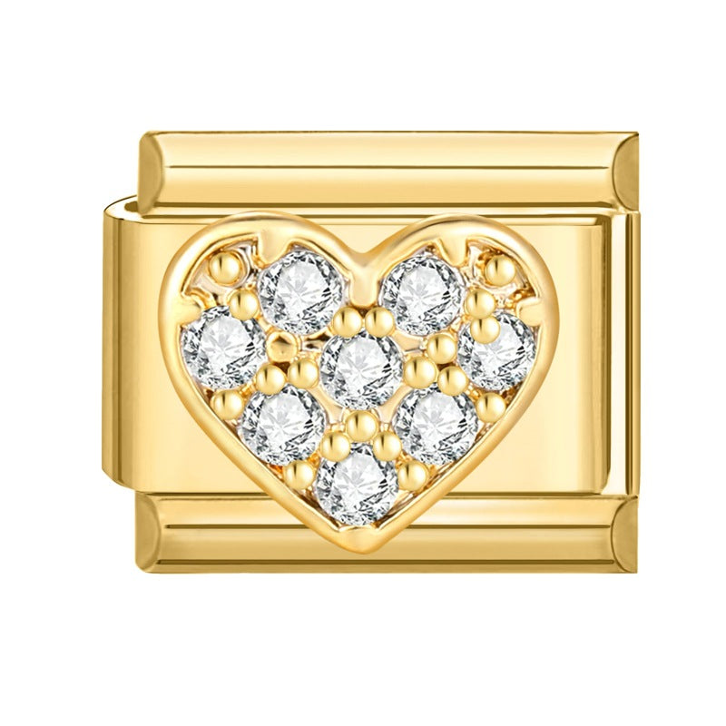 Gold Moon Charm for Bracelet Making