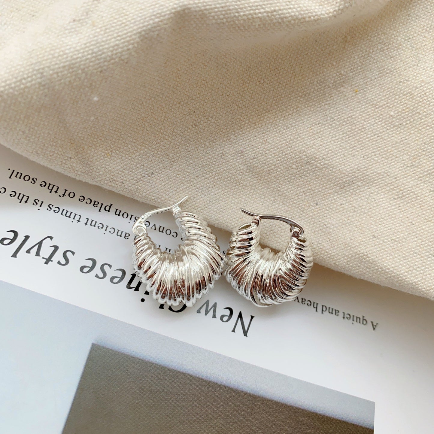 Gold Plated Brass Earrings