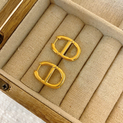 Gold Plated Brass Earrings