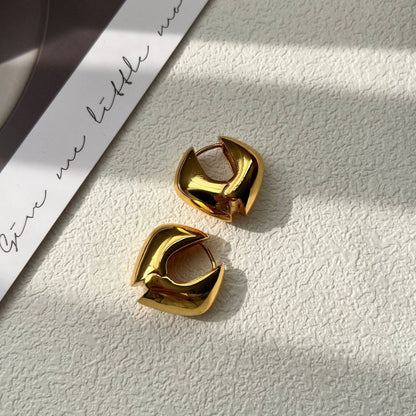 Gold Plated Brass Earrings