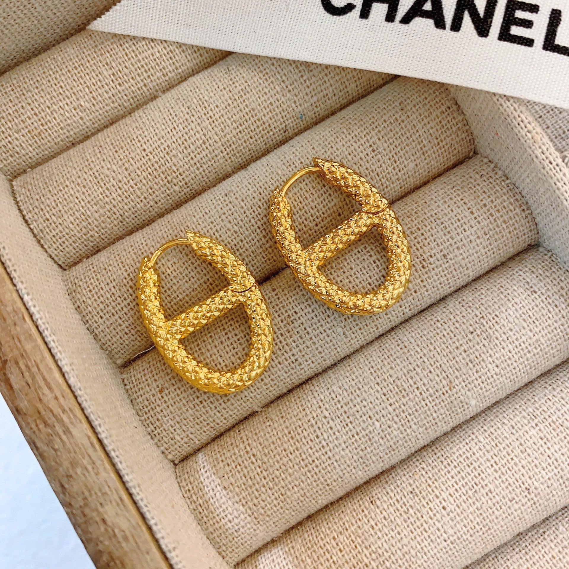 Gold Plated Brass Earrings