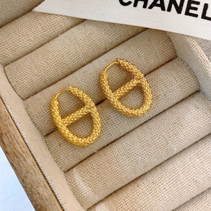 Gold Plated Brass Earrings