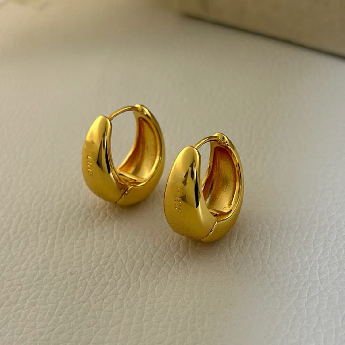 Gold Plated Brass Earrings