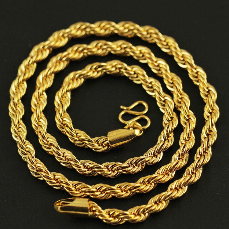 Gold Plated Brass Necklace for Men