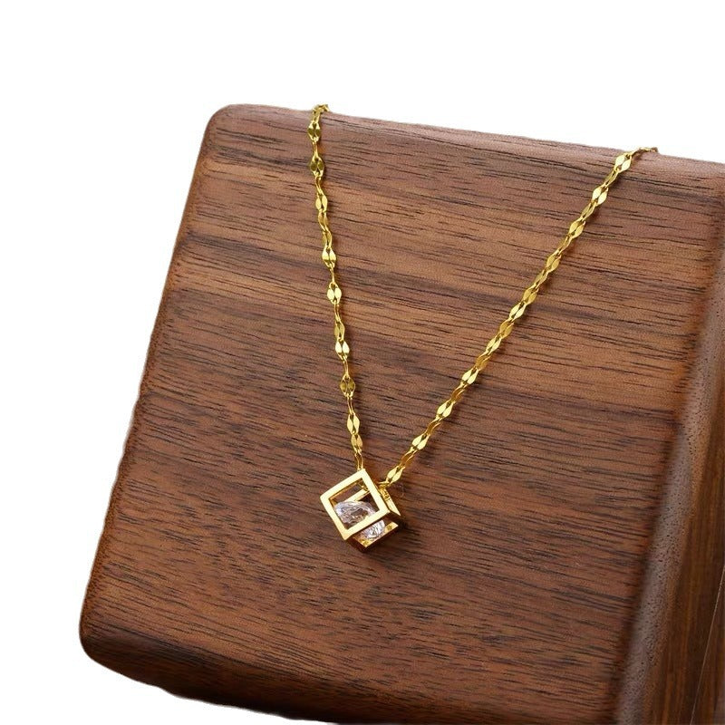 Gold-plated copper pendant