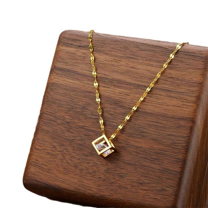 Gold-plated copper pendant