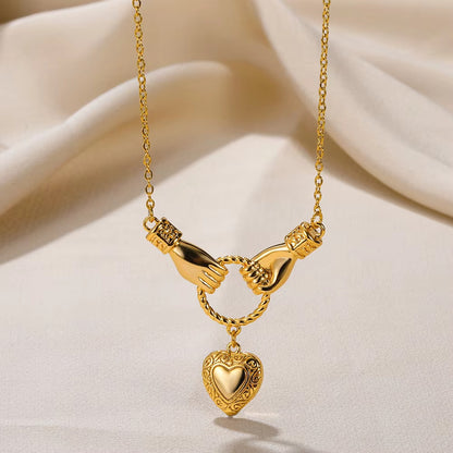 Gold Plated Evil Eye Zircon Necklace