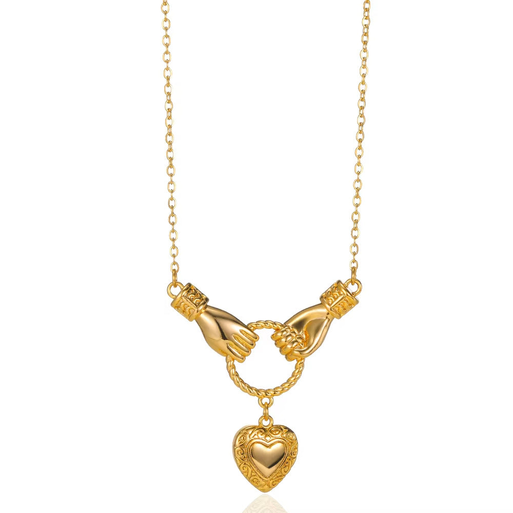 Gold Plated Evil Eye Zircon Necklace