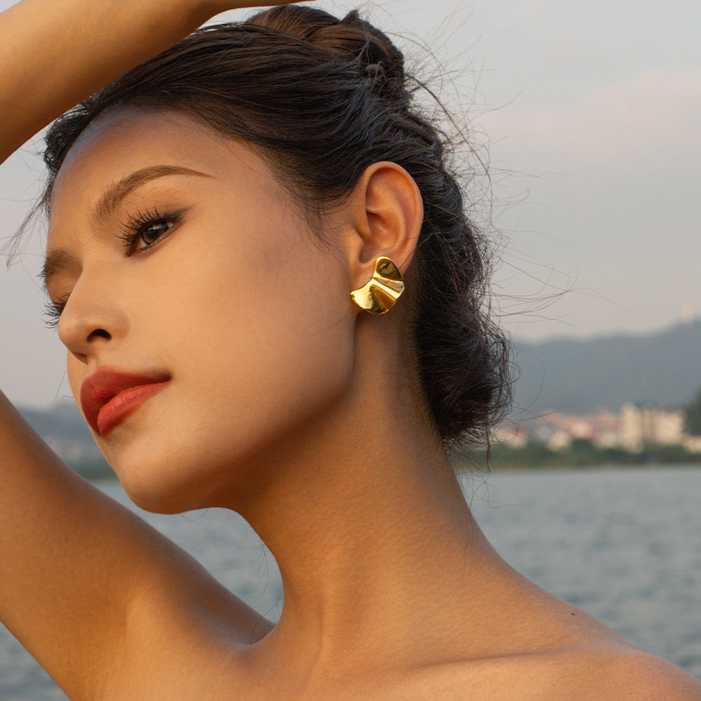 Gold Plated Geometric Earrings