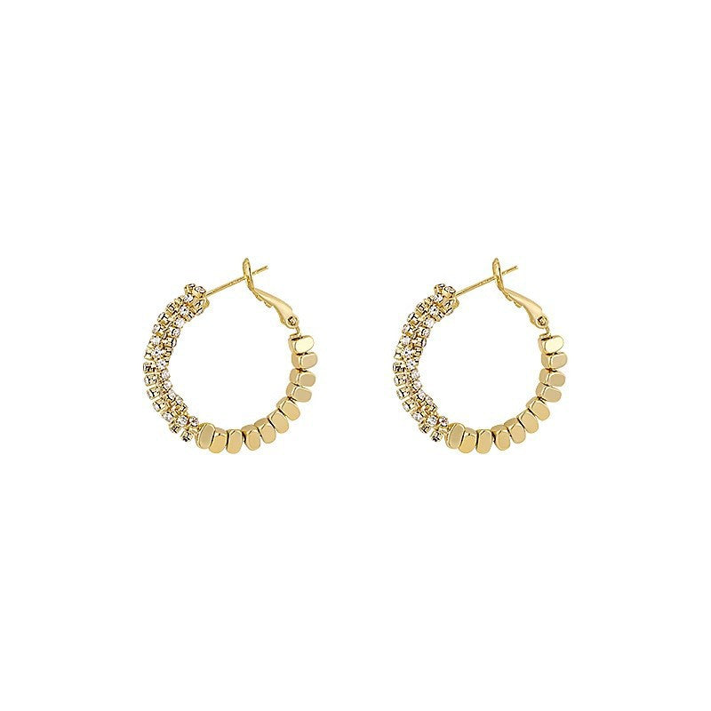 Gold Plated Large Hoop Earrings