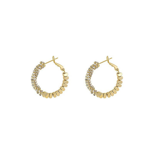 Gold Plated Large Hoop Earrings