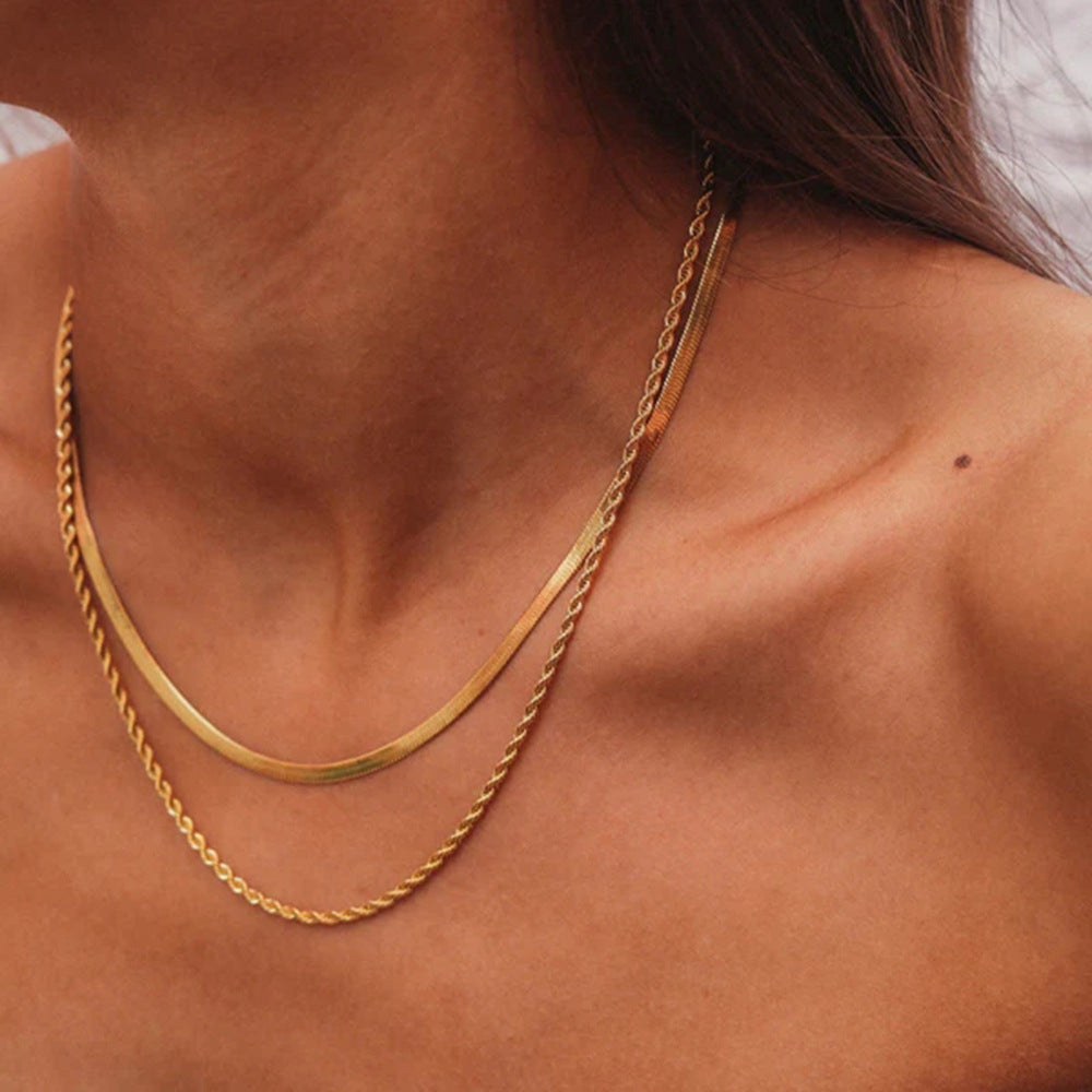 gold plated necklace