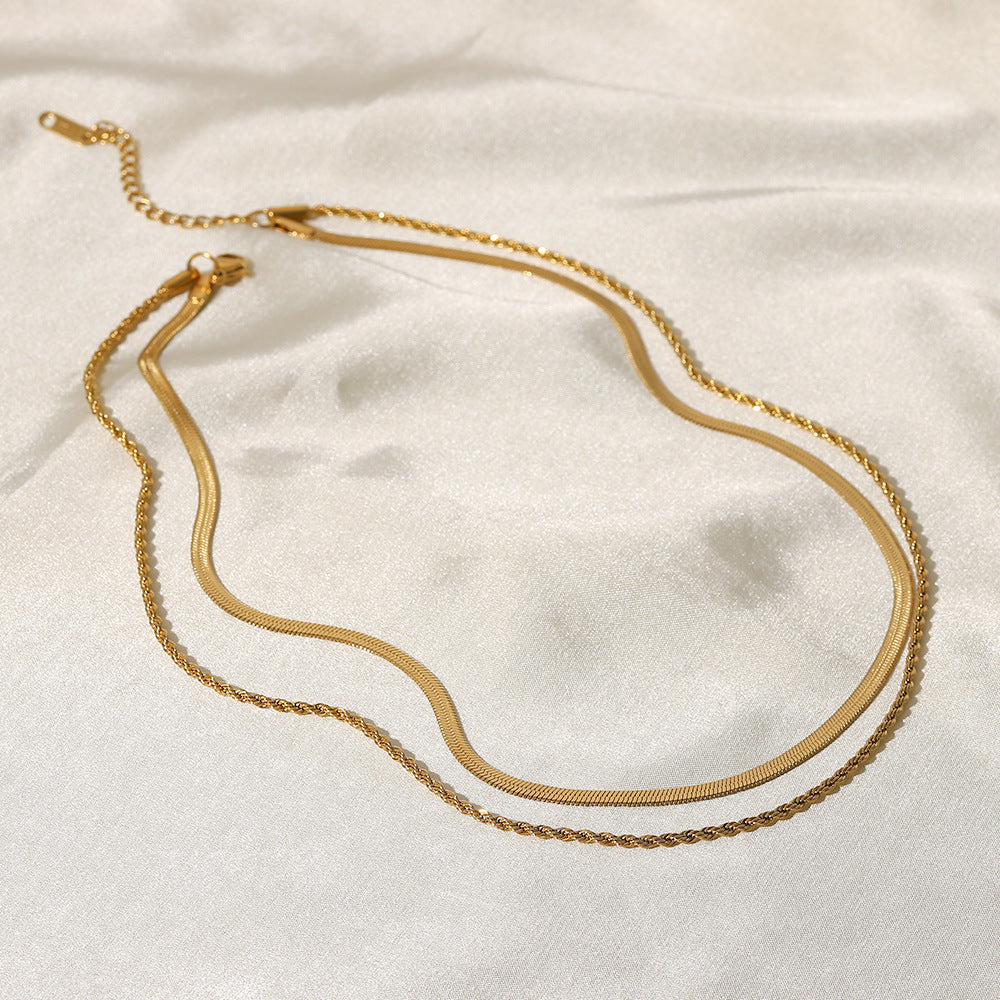gold plated necklace