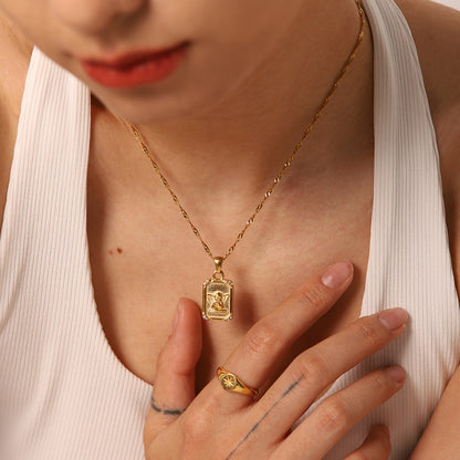 gold plated necklace