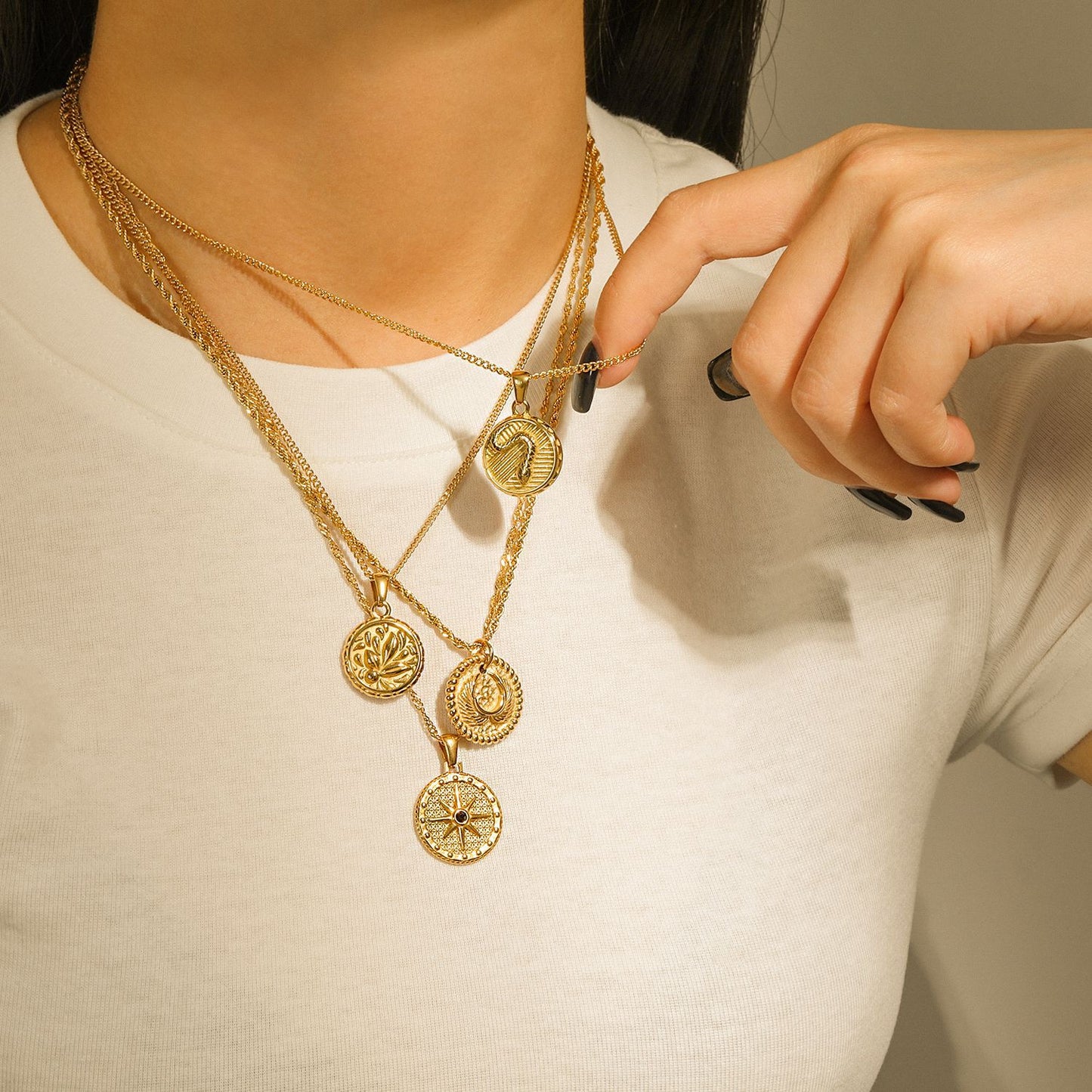 gold plated necklace