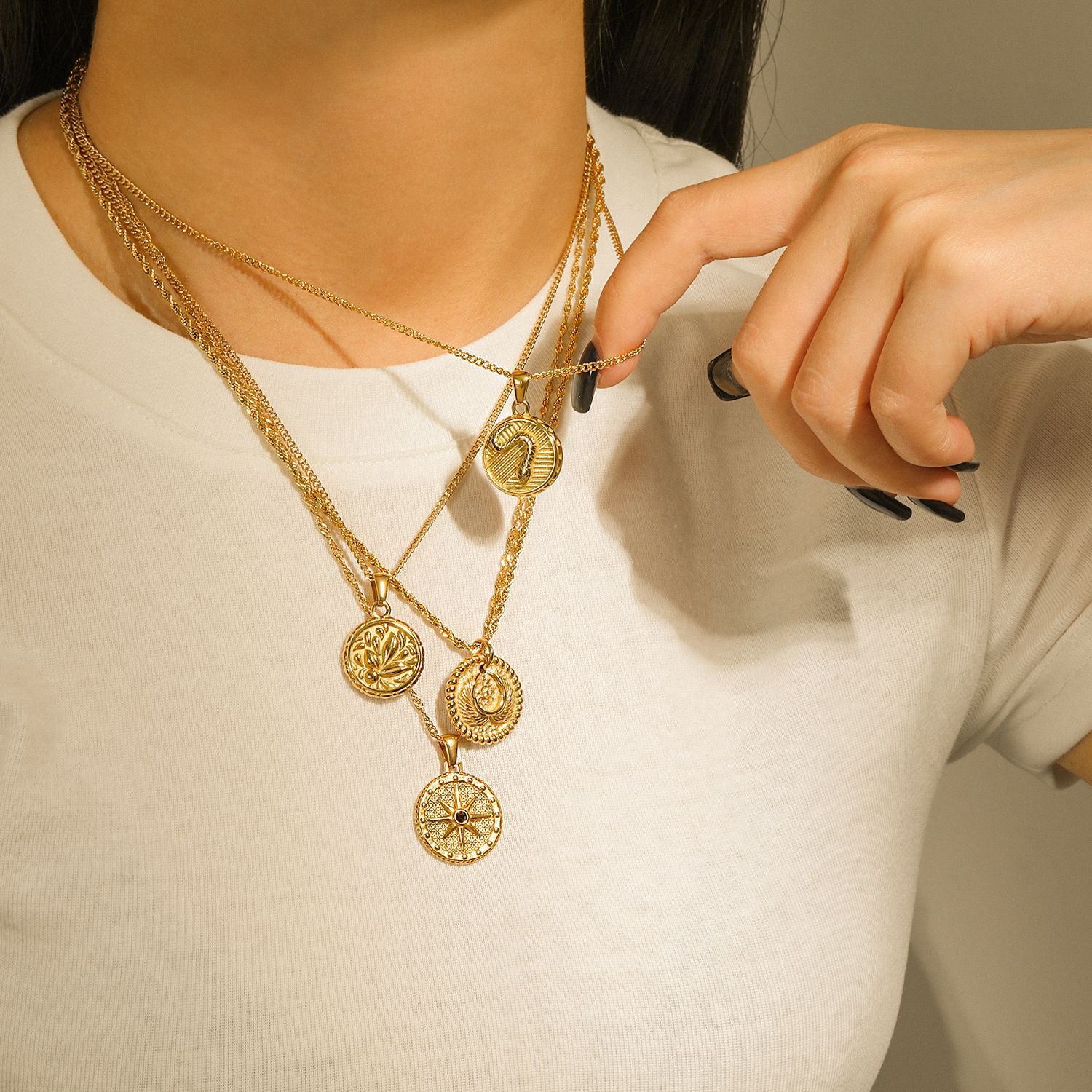 gold plated necklace