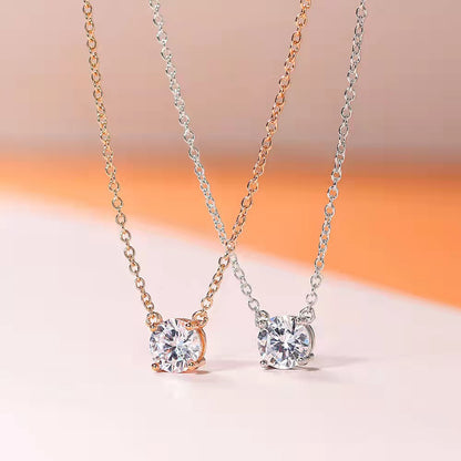 Gold Plated Simulated Diamond Necklace