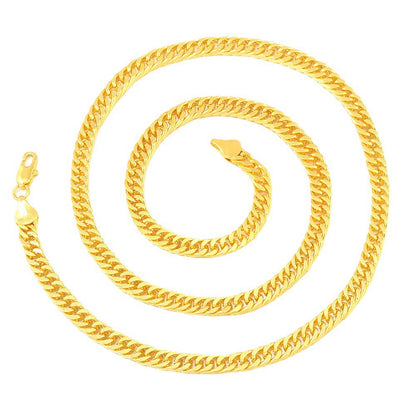 Gold Plated Wave Chain Necklace