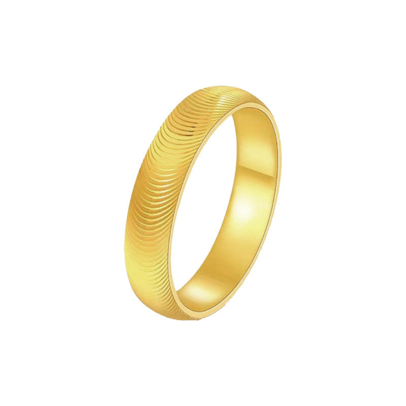 Gold Princess Series Solid Rings