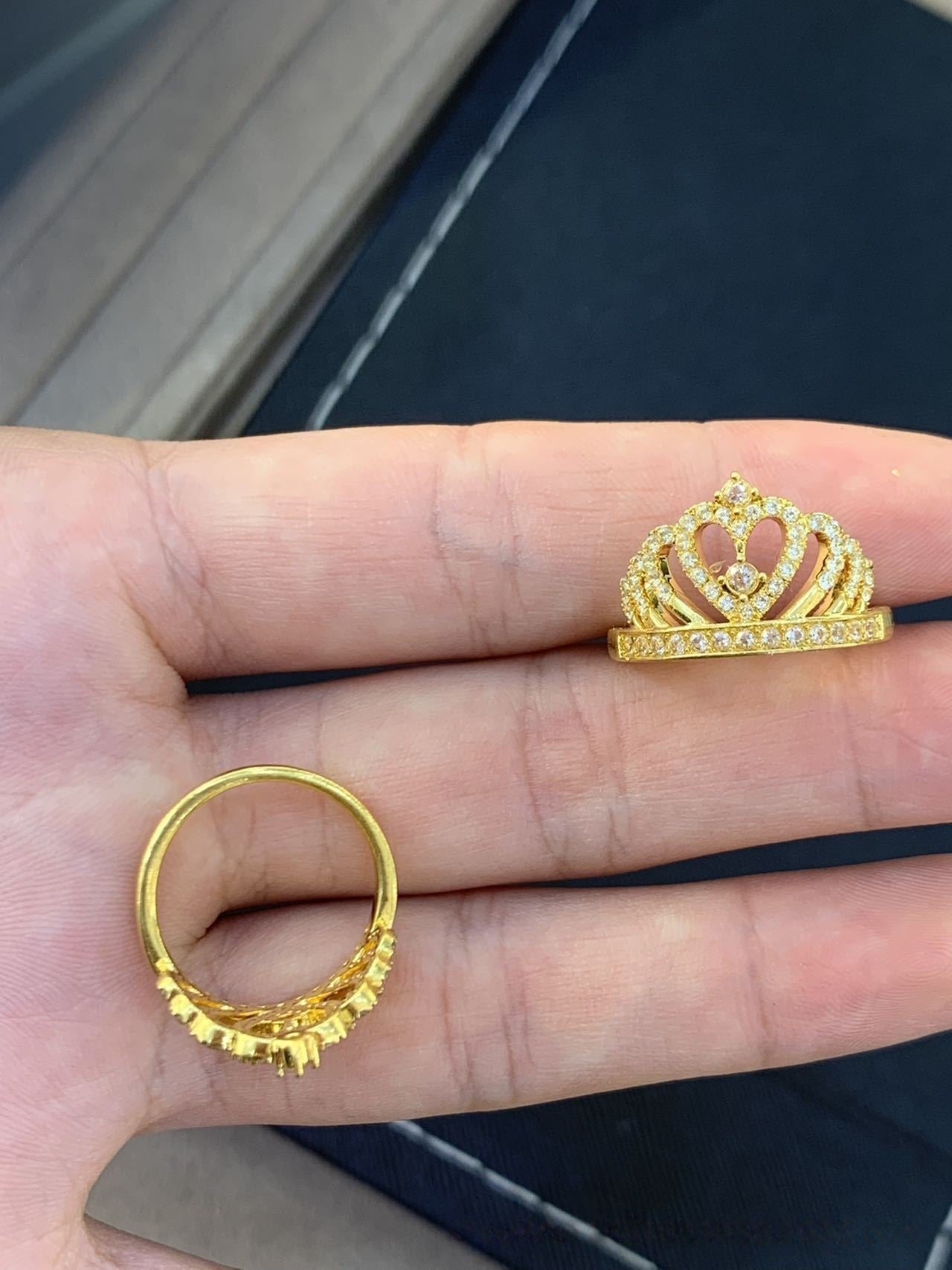 Gold Princess Series Solid Rings