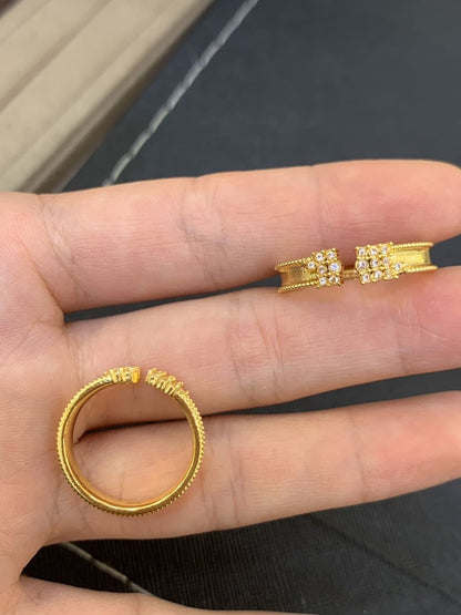 Gold Princess Series Solid Rings