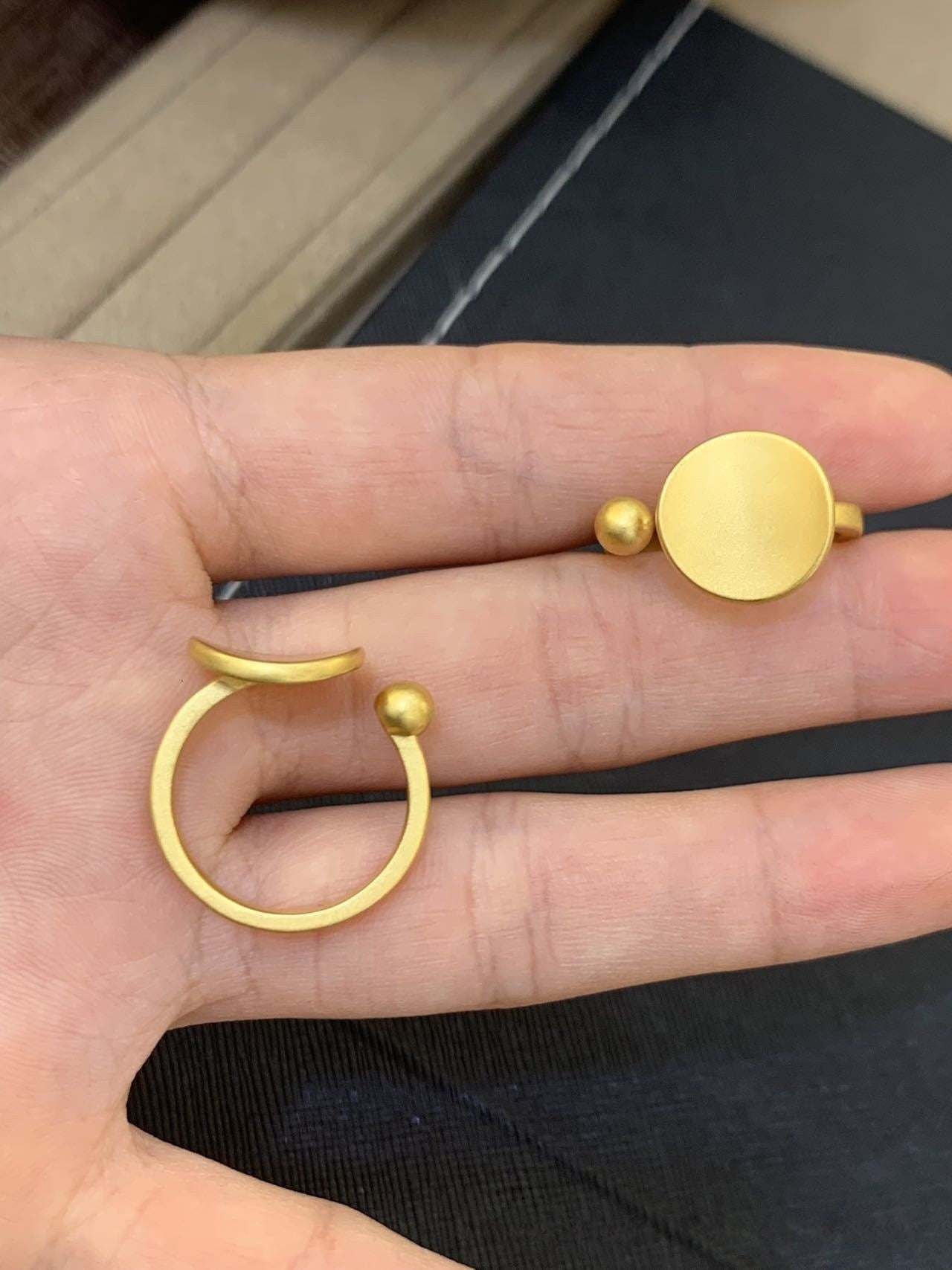 Gold Princess Series Solid Rings
