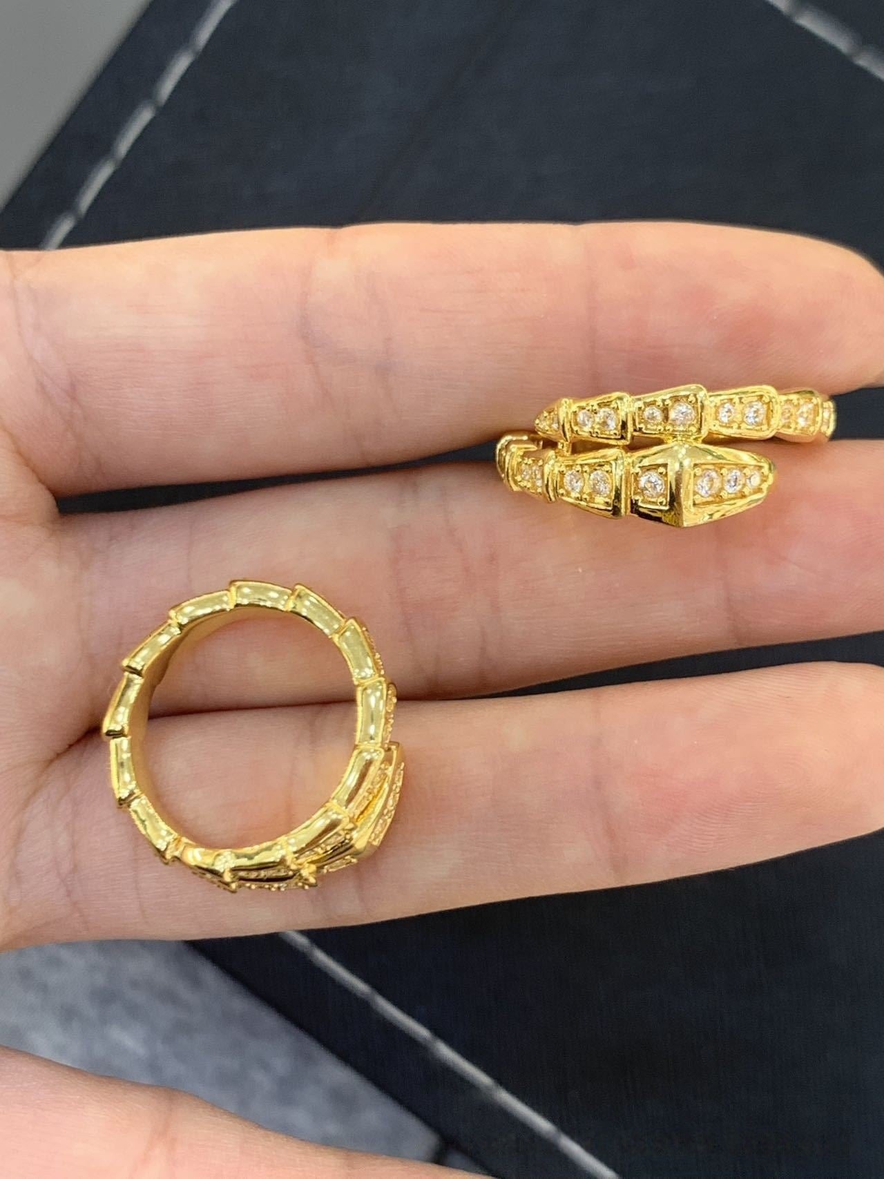 Gold Princess Series Solid Rings