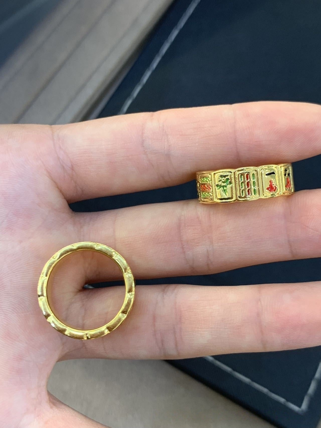 Gold Princess Series Solid Rings